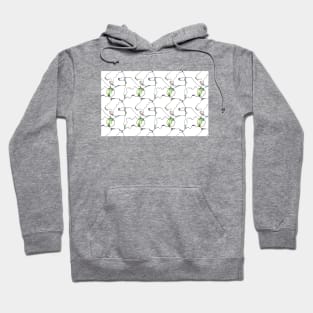 Continuous Squiggle seamless pattern Hoodie